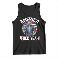 America Chuck Yeah Legendary Action Hero Tank Top Patriotic USA Flag Tribute 4th of July Freedom Humor