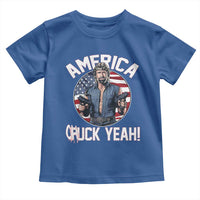 America Chuck Yeah Legendary Action Hero Toddler T Shirt Patriotic USA Flag Tribute 4th of July Freedom Humor