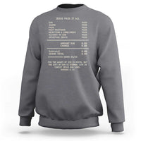 Jesus Paid It All Christian Receipt Sweatshirt Romans 6:23 Faith Message Sin Debt Inspirational Gift