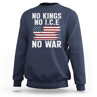 No Wars No Ice No Kings American Flag Sweatshirt Patriotic Protest Anti War Human Rights