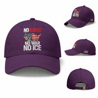 No Kings No Wars No Ice Statue of Liberty Baseball Cap American Flag Patriotic Protest Freedom Democracy