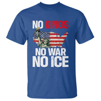 No Kings No Wars No Ice Statue of Liberty T Shirt American Flag Patriotic Protest Freedom Democracy