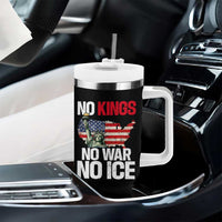 No Kings No Wars No Ice Statue of Liberty Tumbler With Handle American Flag Patriotic Protest Freedom Democracy