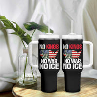 No Kings No Wars No Ice Statue of Liberty Tumbler With Handle American Flag Patriotic Protest Freedom Democracy