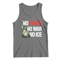 No Kings No Wars No Ice Statue of Liberty Tank Top American Flag Patriotic Protest Human Rights