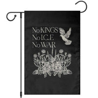 No Wars No Ice No Kings Botanical Dove Garden Flag Peace Symbol Anti War Human Rights Protest