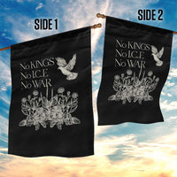 No Wars No Ice No Kings Botanical Dove Garden Flag Peace Symbol Anti War Human Rights Protest