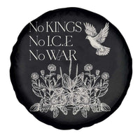 No Wars No Ice No Kings Botanical Dove Spare Tire Cover Peace Symbol Anti War Human Rights Protest