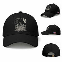 No Wars No Ice No Kings Botanical Dove Baseball Cap Peace Symbol Anti War Human Rights Protest
