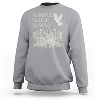 No Wars No Ice No Kings Botanical Dove Sweatshirt Peace Symbol Anti War Human Rights Protest