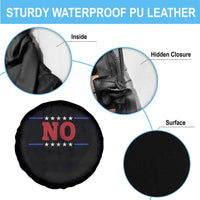 No Protest Patriotic Spare Tire Cover Red White Blue Freedom Political Satire