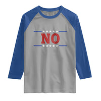 No Protest Patriotic Raglan Shirt Red White Blue Freedom Political Satire