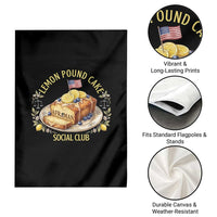 Lemon Pound Cake Social Club Garden Flag Funny Viral Meme Dessert Parody Rap Fans