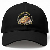 Lemon Pound Cake Social Club Baseball Cap Funny Viral Meme Dessert Parody Rap Fans