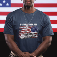 Navy Veteran T Shirt Bubblehead Submarine American Flag - Wonder Print Shop