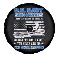 Navy Veteran Spare Tire Cover We Don't Exist You Never Saw Us Submarine Funny