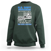 Navy Veteran Sweatshirt We Don't Exist You Never Saw Us Submarine Funny - Wonder Print Shop