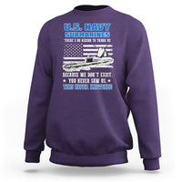 Navy Veteran Sweatshirt We Don't Exist You Never Saw Us Submarine Funny - Wonder Print Shop