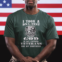 American Veteran T Shirt I Took A DNA Test God Is My Father Veterans Are My Brothers American Eagle - Wonder Print Shop