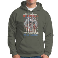American Patriotic Hoodie A Day To Reflect On The Ideals That Define Us As A Nation - Wonder Print Shop