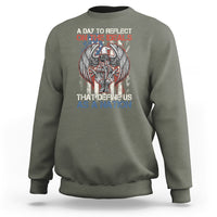 American Patriotic Sweatshirt A Day To Reflect On The Ideals That Define Us As A Nation - Wonder Print Shop