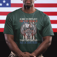 American Patriotic T Shirt A Day To Reflect On The Ideals That Define Us As A Nation - Wonder Print Shop