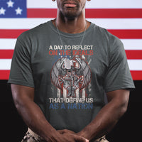 American Patriotic T Shirt A Day To Reflect On The Ideals That Define Us As A Nation - Wonder Print Shop