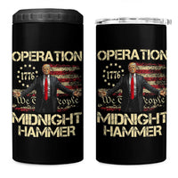 Operation Midnight Hammer 4 in 1 Can Cooler Tumbler We The People 1776 American Flag - Wonder Print Shop