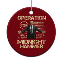 Operation Midnight Hammer Ceramic Ornament We The People 1776 American Flag - Wonder Print Shop