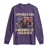 Operation Midnight Hammer Long Sleeve Shirt We The People 1776 American Flag - Wonder Print Shop