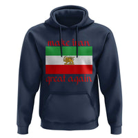 Make Iran Great Again Hoodie Vintage Lion and Sun Flag Patriotic Iranian Pride