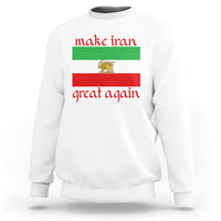 Make Iran Great Again Sweatshirt Vintage Lion and Sun Flag Patriotic Iranian Pride