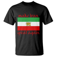 Make Iran Great Again T Shirt Vintage Lion and Sun Flag Patriotic Iranian Pride