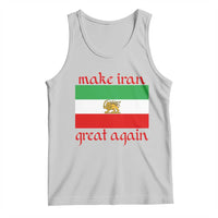 Make Iran Great Again Tank Top Vintage Lion and Sun Flag Patriotic Iranian Pride