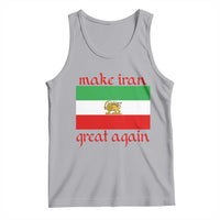 Make Iran Great Again Tank Top Vintage Lion and Sun Flag Patriotic Iranian Pride