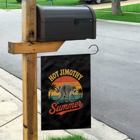 Hot Jimothy Summer Retro Sunset Beach Graphic Garden Flag Funny Viral Seattle Raccoon Meme