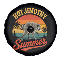 Hot Jimothy Summer Retro Sunset Beach Graphic Spare Tire Cover Funny Viral Seattle Raccoon Meme