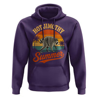 Hot Jimothy Summer Retro Sunset Beach Graphic Hoodie Funny Viral Seattle Raccoon Meme