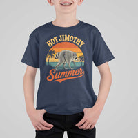 Hot Jimothy Summer Retro Sunset Beach Graphic T Shirt For Kid Funny Viral Seattle Raccoon Meme