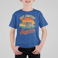 Hot Jimothy Summer Retro Sunset Beach Graphic T Shirt For Kid Funny Viral Seattle Raccoon Meme