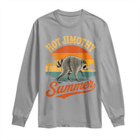Hot Jimothy Summer Retro Sunset Beach Graphic Long Sleeve Shirt Funny Viral Seattle Raccoon Meme