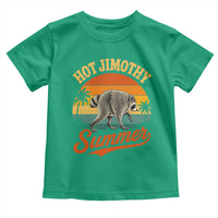 Hot Jimothy Summer Retro Sunset Beach Graphic Toddler T Shirt Funny Viral Seattle Raccoon Meme