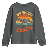 Hot Jimothy Summer Retro Sunset Beach Graphic Youth Sweatshirt Funny Viral Seattle Raccoon Meme