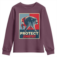 Protect Jimothy Seattle Raccoon Supporter Youth Sweatshirt Hope Style Poster Parody Graphic