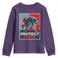Protect Jimothy Seattle Raccoon Supporter Youth Sweatshirt Hope Style Poster Parody Graphic