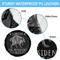 Jimothy For President 2028 Parody Spare Tire Cover Funny Viral Seattle Raccoon Lover