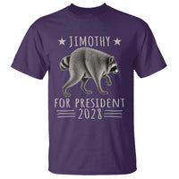 Jimothy For President 2028 Parody T Shirt Funny Viral Seattle Raccoon Lover