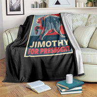 Jimothy For President Parody Throw Blanket Hope Style Viral Seattle Raccoon Graphic