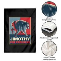 Jimothy For President Parody Garden Flag Hope Style Viral Seattle Raccoon Graphic
