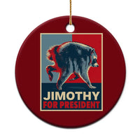 Jimothy For President Parody Ceramic Ornament Hope Style Viral Seattle Raccoon Graphic